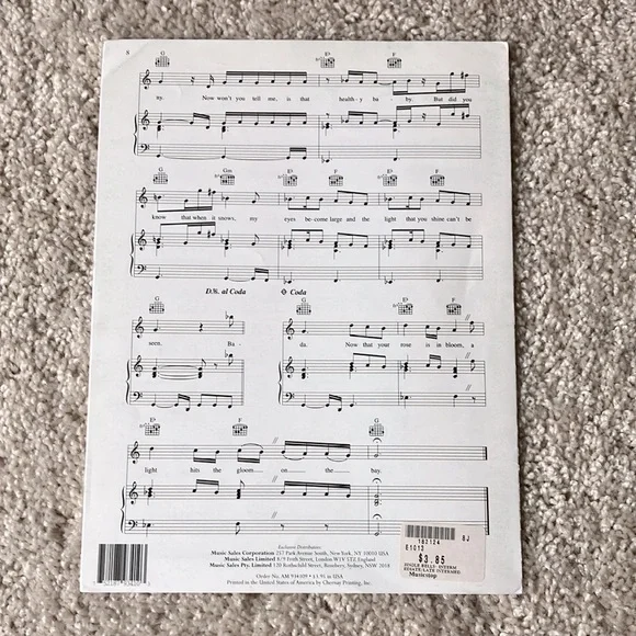 Sheet Music - Picture 3 of 5